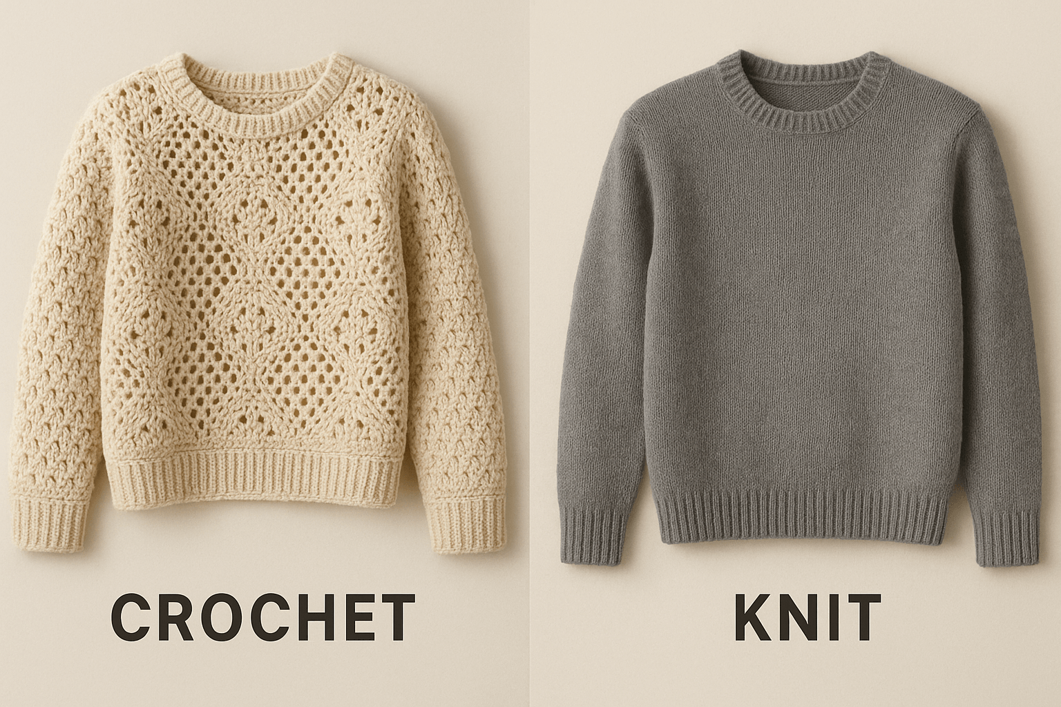 Crochet vs Knit Sweater: Clearly Explained Differences & Recommendations