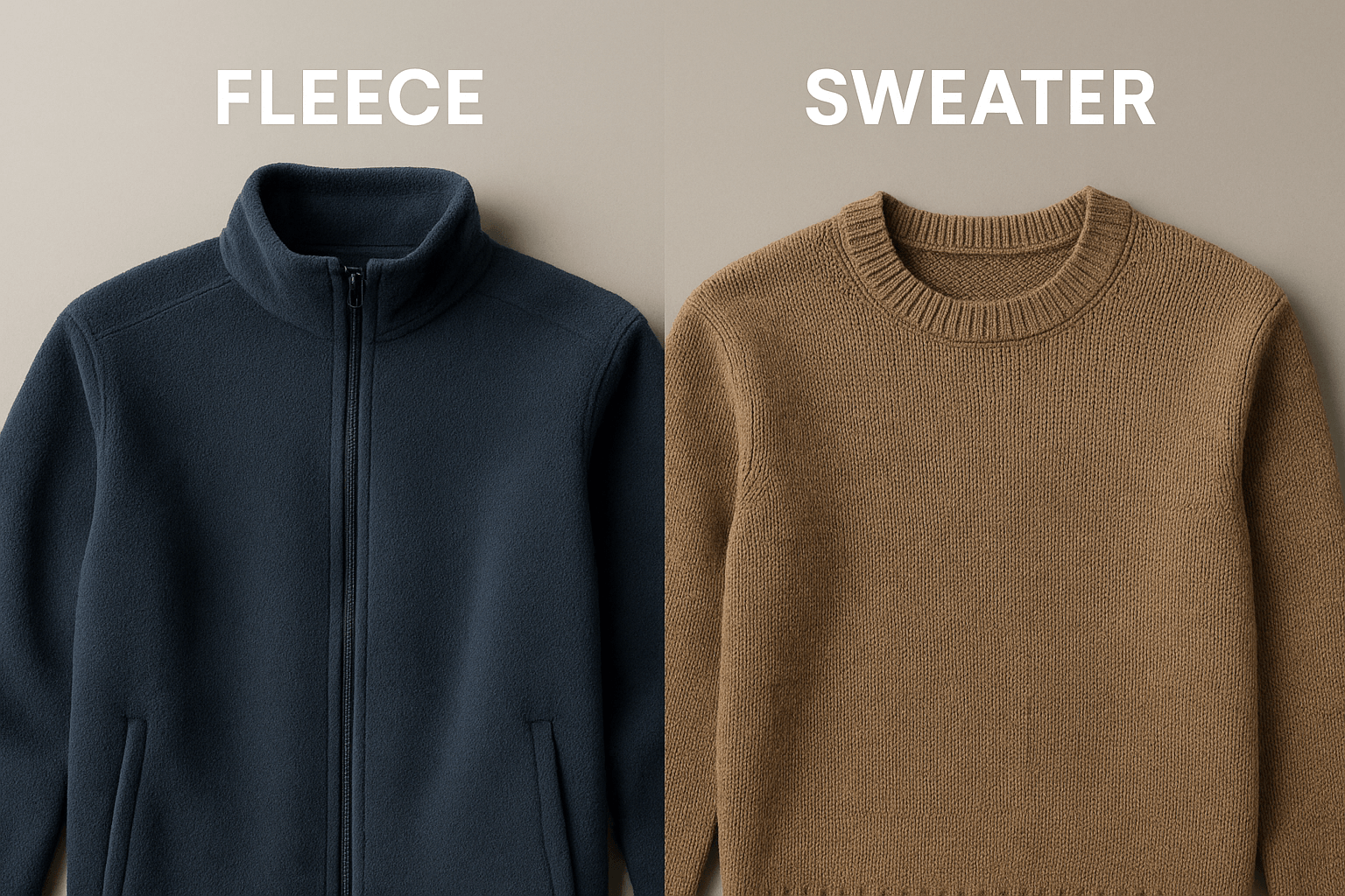 Fleece vs Sweater: Clearly Defined Differences & Recommendations
