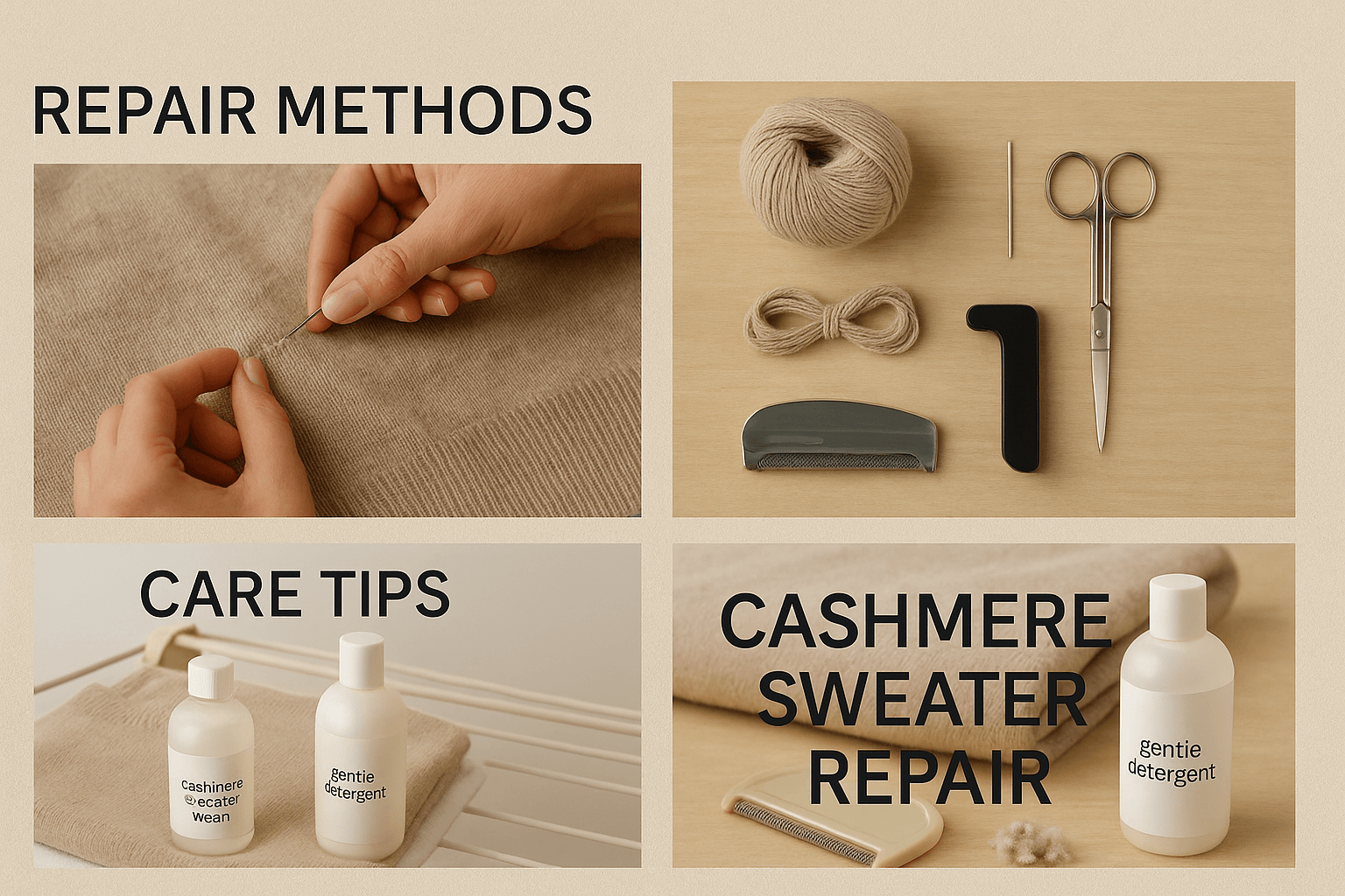 Cashmere Sweater Repair: Clearly Explained Steps & Maintenance Tips