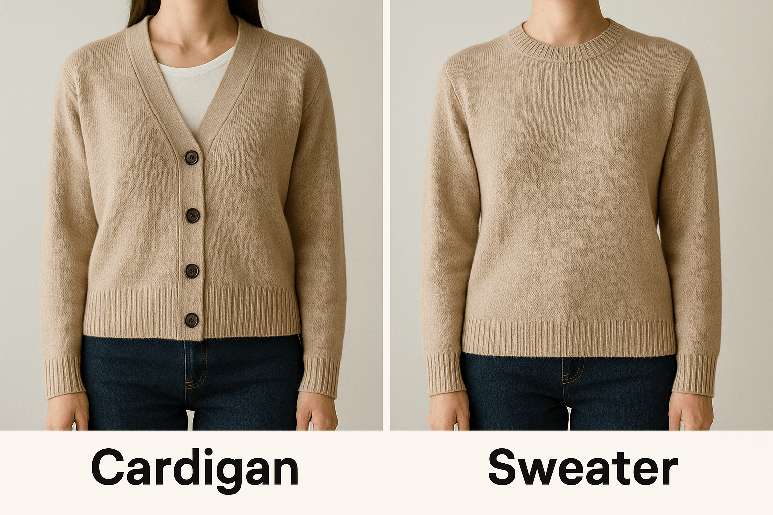 Difference Between Cardigan and Sweater: Clear Guide