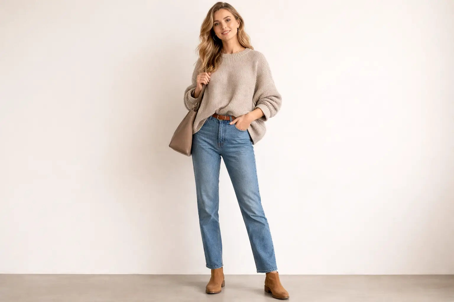 Oversized Sweater and Jeans Outfit: 10 Easy Formulas (Plus a Tuck & Jeans Cheat Sheet)