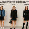 Black Sweater Dress Outfit: Clearly Defined Styling Tips & Recommendations