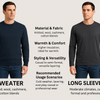 Sweater vs Long Sleeve Shirt: Clearly Defined Differences & Recommendations