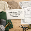Bulky Yarn Sweater Patterns: 15 Brand-Ready Design Ideas + A Factory Tech Pack Checklist