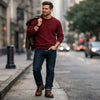 What to Wear With a Maroon Sweater: 10 Men’s Outfit Formulas