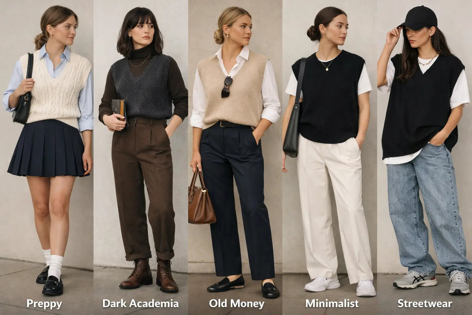 Sweater Vest Outfit Aesthetic: 25 Outfit Formulas for Preppy, Dark Academia, Old Money & More (2026)