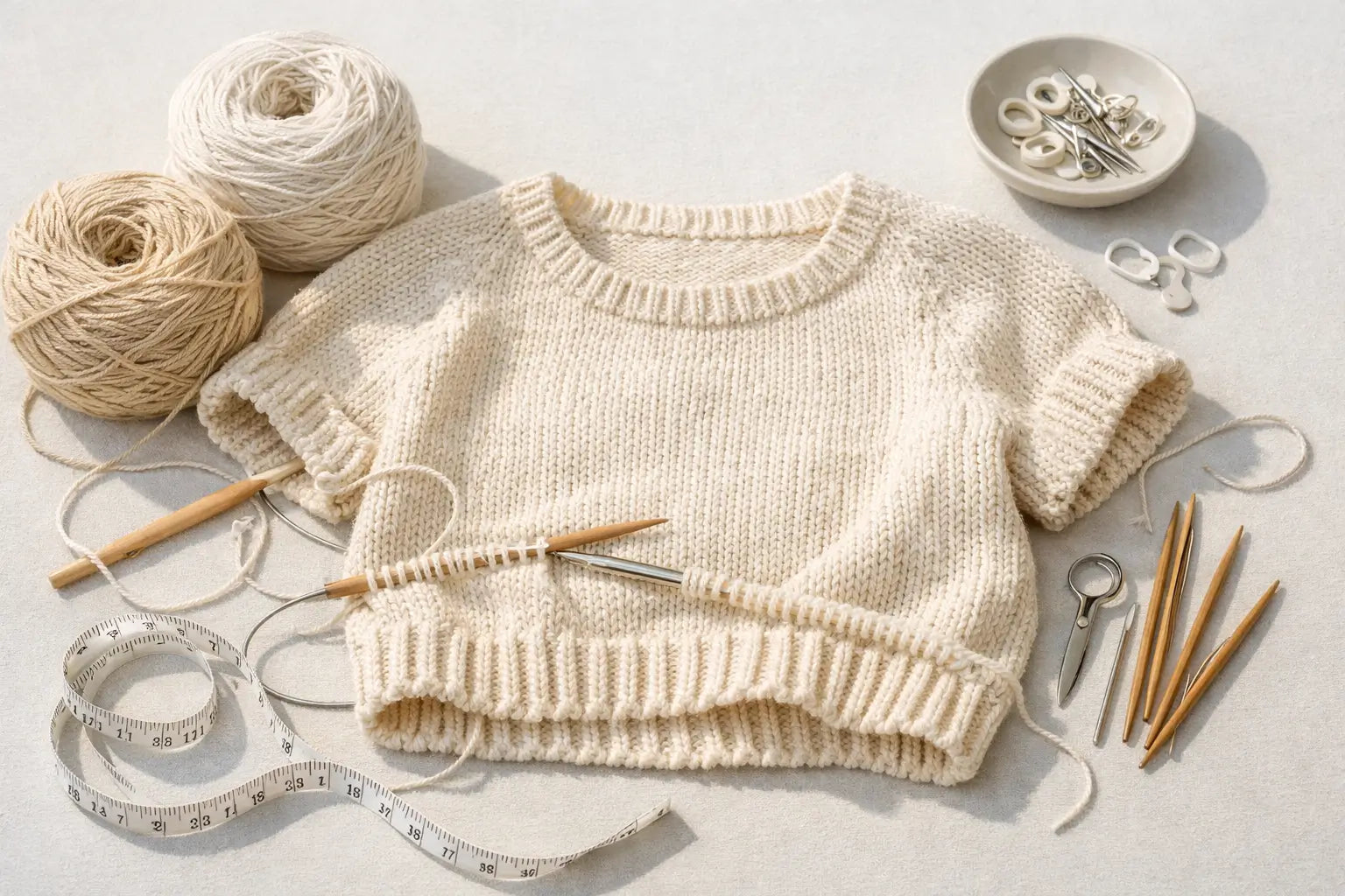 Cotton Sweater Pattern Guide: Style + Yarn + Construction (Knit or ...